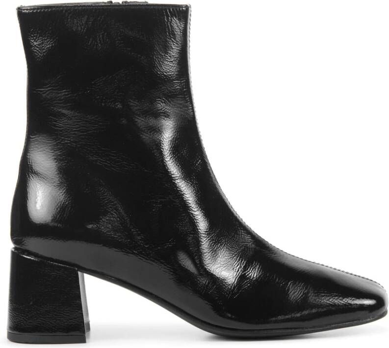 STEFANO LAURAN Enkellaarsjes Dames S3093. Maat: 37 Materiaal: Leer Kleur: Zwart