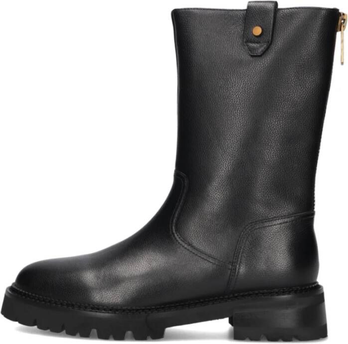 Stefano Lauran Zwarte enkellaarsjes voor herfst winter