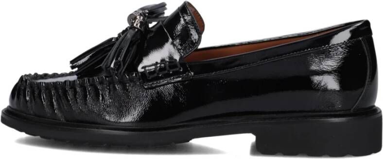 Stefano Lauran Zwarte lakleren loafers