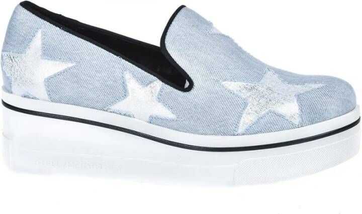 Stella Mccartney Blauwe Binx Sneakers Blue Dames