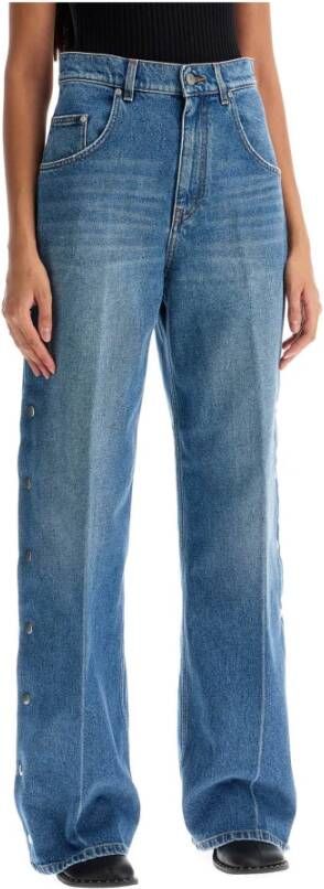 Stella McCartney Bootcut jeans met knopen scheuren en splitjes