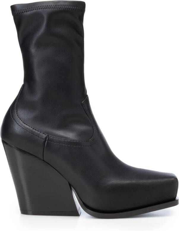 Stella Mccartney Zwarte Alter Mat Cuban Heel Laarzen Black Dames