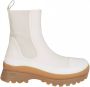 Stella Mccartney Trace Light Texture Ankle Boots in Beige Polyurethane Wit Dames - Thumbnail 1