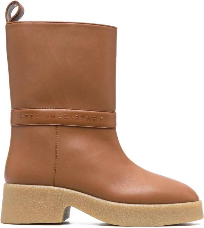 Stella McCartney Bruine Enkellaarzen voor Vrouwen