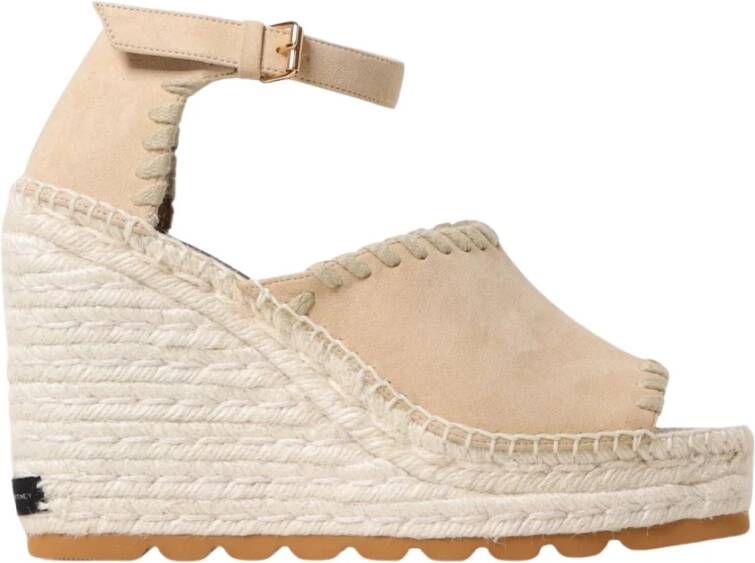 Stella McCartney Chique Espadrille Sleehak Sandalen met Gesp