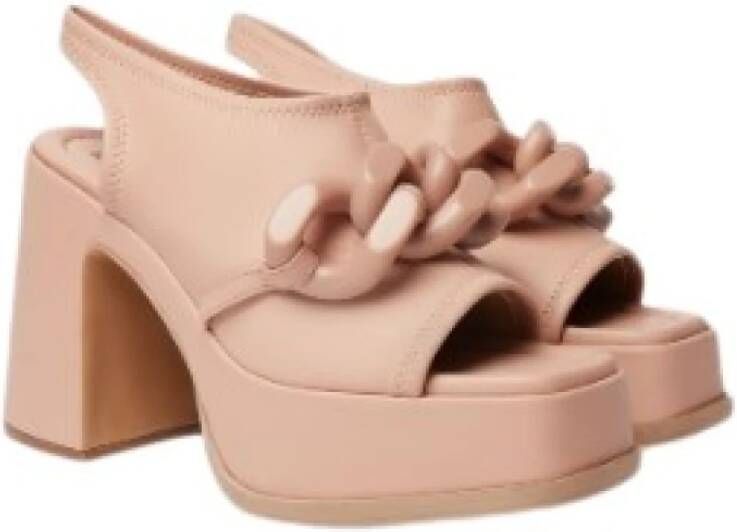 Stella Mccartney Chunky Falabella Plateau Sandalen Pink Dames