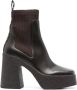 Stella Mccartney Bruine Enkellaarzen met Gestructureerde Sleehak Brown Dames - Thumbnail 19