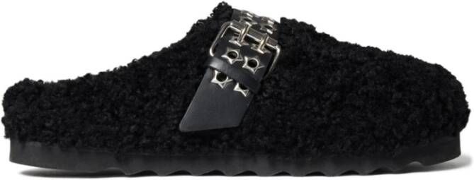 Stella Mccartney Elyse Faux Shearling Klompen Black Dames