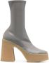 Stella Mccartney Grijze Polyester Enkellaarzen Gray Dames - Thumbnail 1