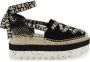 Stella Mccartney Gaia Sleehak Espadrilles met Logoed Linten Multicolor Dames - Thumbnail 1