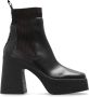 Stella Mccartney Bruine Enkellaarzen met Gestructureerde Sleehak Brown Dames - Thumbnail 1