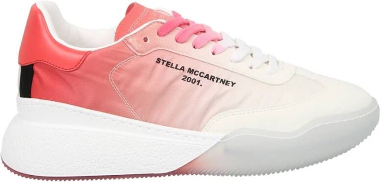 Stella Mccartney Gerecyclede Polyester Gradiënt Sneakers Red Dames