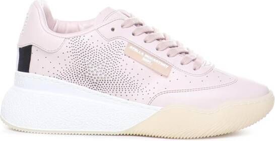 Stella Mccartney Glitter Sneakers met Tencel Details Pink Dames