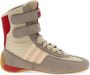 Stella McCartney Grijze Suède Sneakers met Gestreept Detail - Thumbnail 1