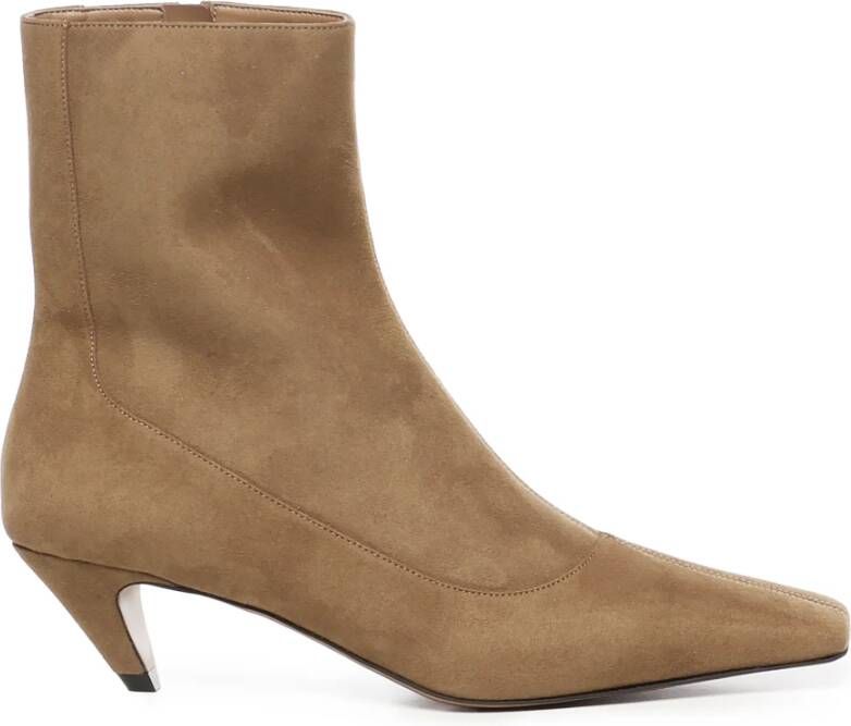 Stella McCartney Kameel Soklaarzen met Gebeeldhouwde Hak