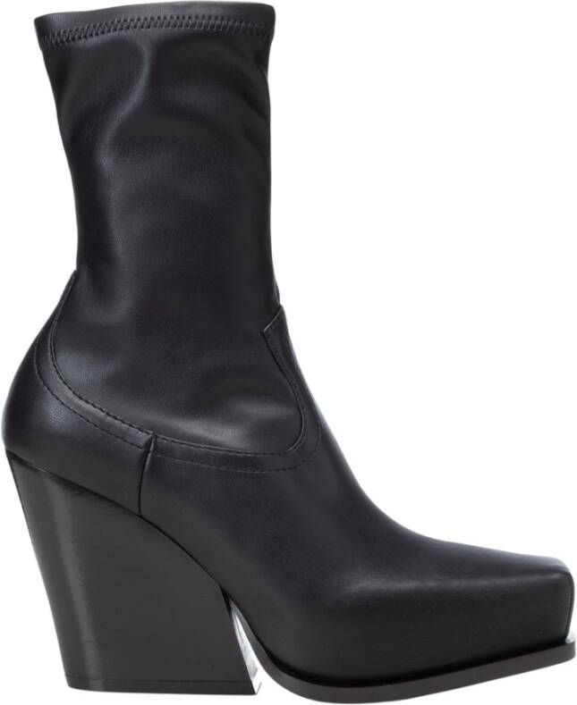 Stella Mccartney Zwarte Cowboy Laarzen van Synthetisch Leer Black Dames