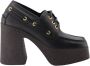 Stella Mccartney Zwarte Vegan Leren Plateau Schoenen Black Dames - Thumbnail 1