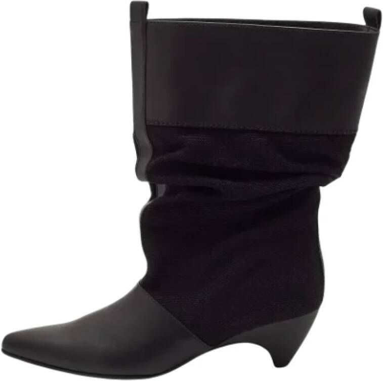 Stella McCartney Pre-owned Canvas boots Black Dames
