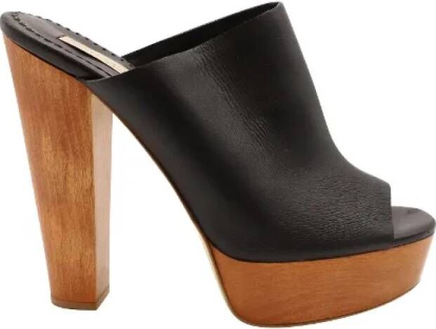 Stella McCartney Pre-owned Canvas heels Black Dames