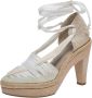Stella McCartney Pre-owned Canvas heels White Dames - Thumbnail 1