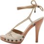 Stella McCartney Pre-owned Fabric sandals Beige Dames - Thumbnail 1