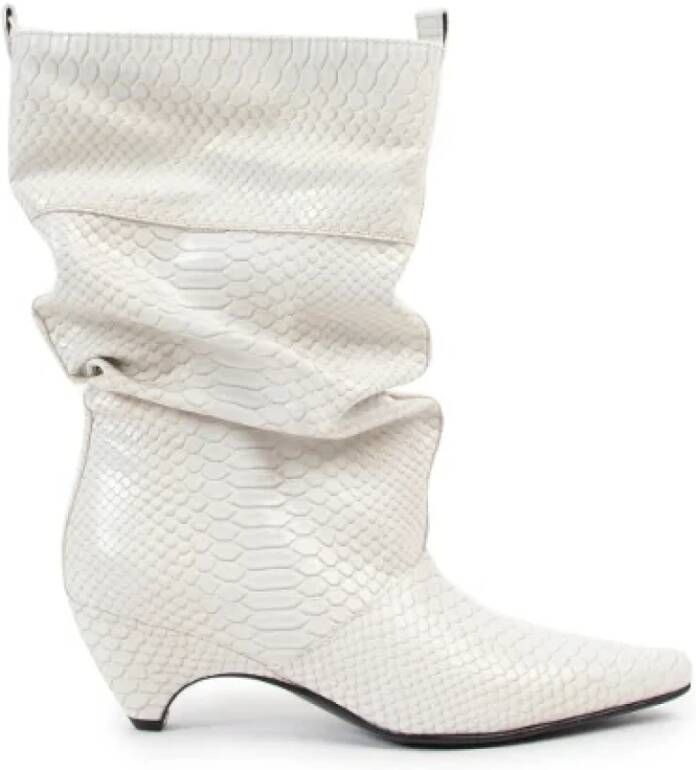 Stella McCartney Pre-owned Leather boots White Dames