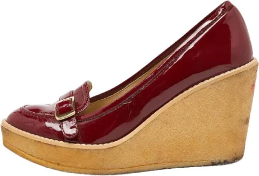 Stella McCartney Pre-owned Leather heels Red Dames
