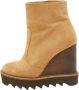 Stella McCartney Pre-owned Suede boots Brown Dames - Thumbnail 1
