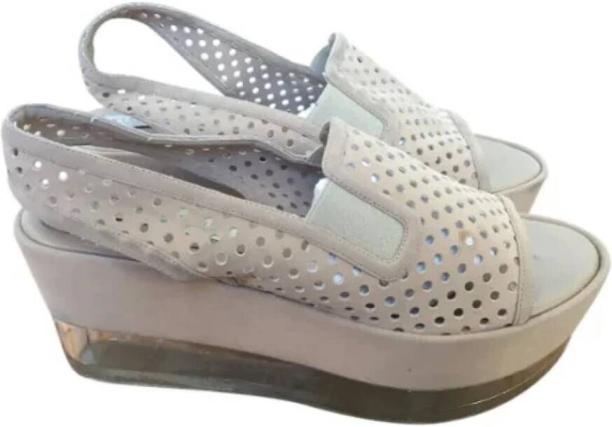 Stella McCartney Pre-owned Suede sandals Beige Dames