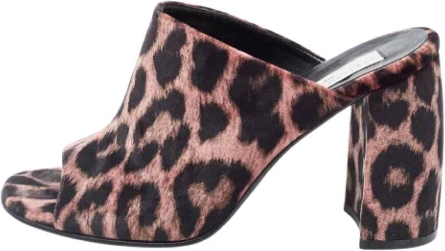 Stella McCartney Pre-owned Velvet sandals Brown Dames