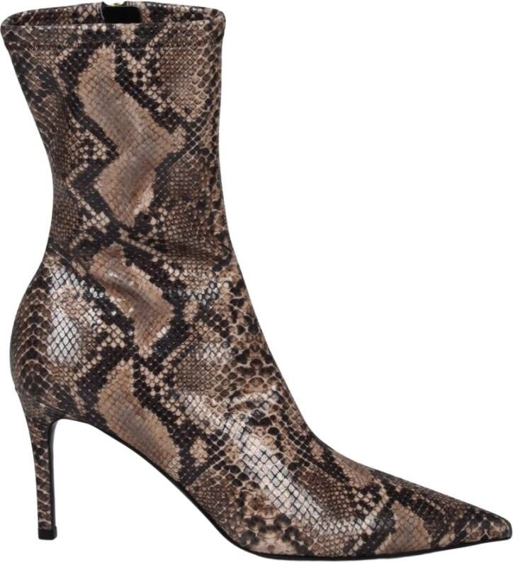 Stella McCartney Python Print Enkellaarsjes met Hak