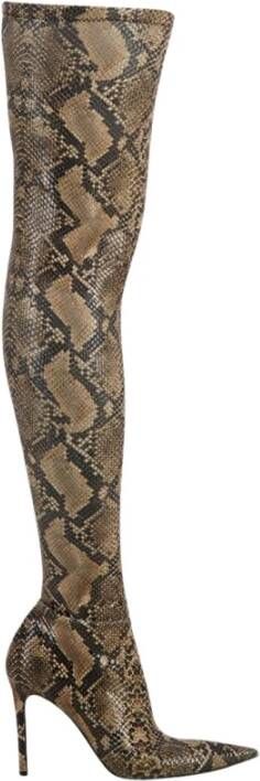 Stella McCartney Python-Print Stiletto Laarzen