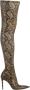 Stella McCartney Python-Print Stiletto Laarzen - Thumbnail 1