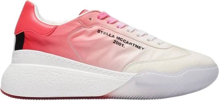 Stella Mccartney Rode Sneakers van Gerecycled Polyester Multicolor Dames