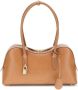 Stella McCartney Bruine Leren Tassen met Hangslot Detail - Thumbnail 1