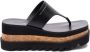 Stella Mccartney Zwarte sandalen met sleehak en vierkante neus Black Dames - Thumbnail 1