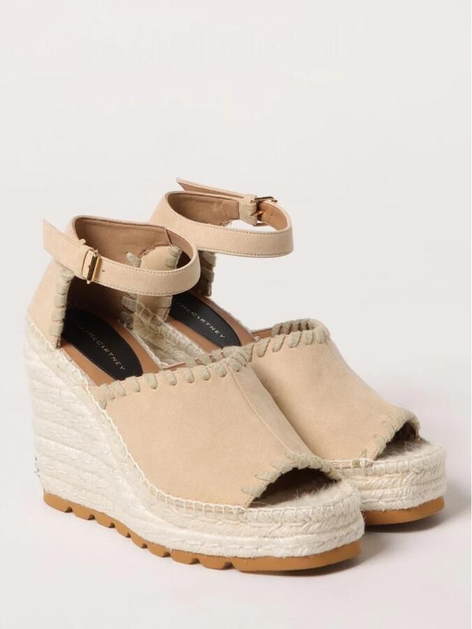 Stella McCartney Chique Espadrille Sleehak Sandalen met Gesp