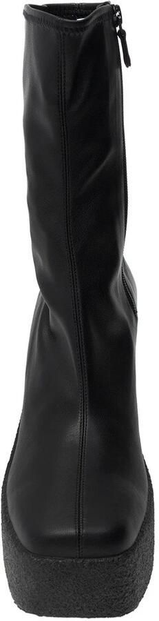 Stella Mccartney Zwarte elastische eco-leren laarzen met vierkante neus Black Dames - Foto 4