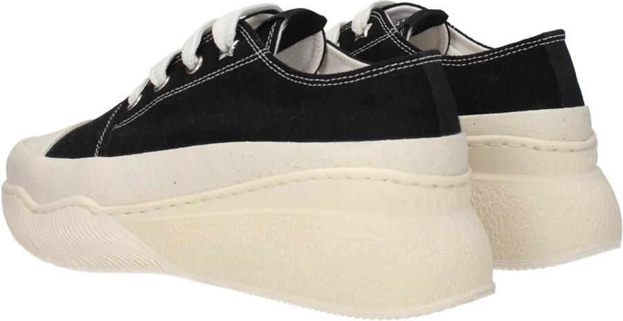 Stella McCartney Zwarte stoffen sneakers met logo - Foto 4