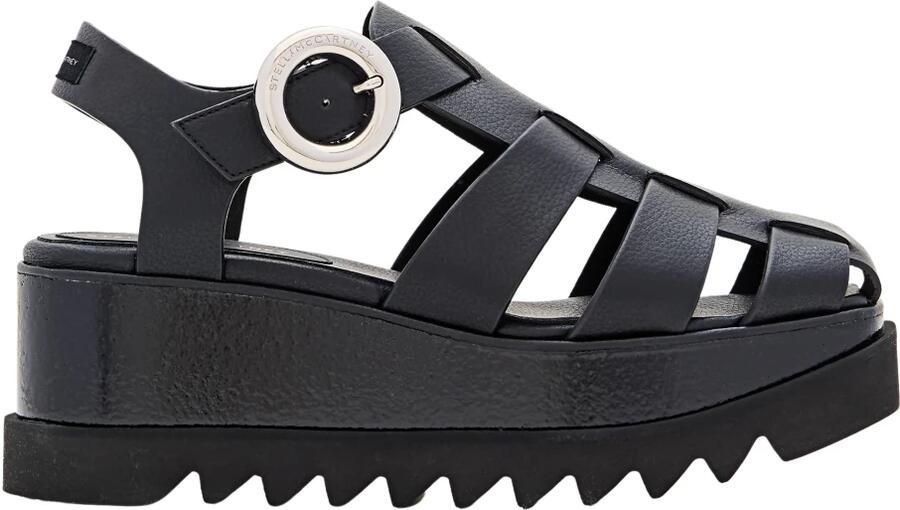 Stella Mccartney Zwarte Sandalen met Enkelband Black Dames
