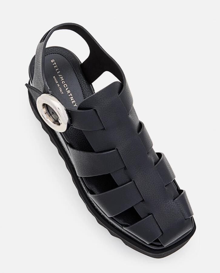 Stella Mccartney Zwarte Sandalen met Enkelband Black Dames