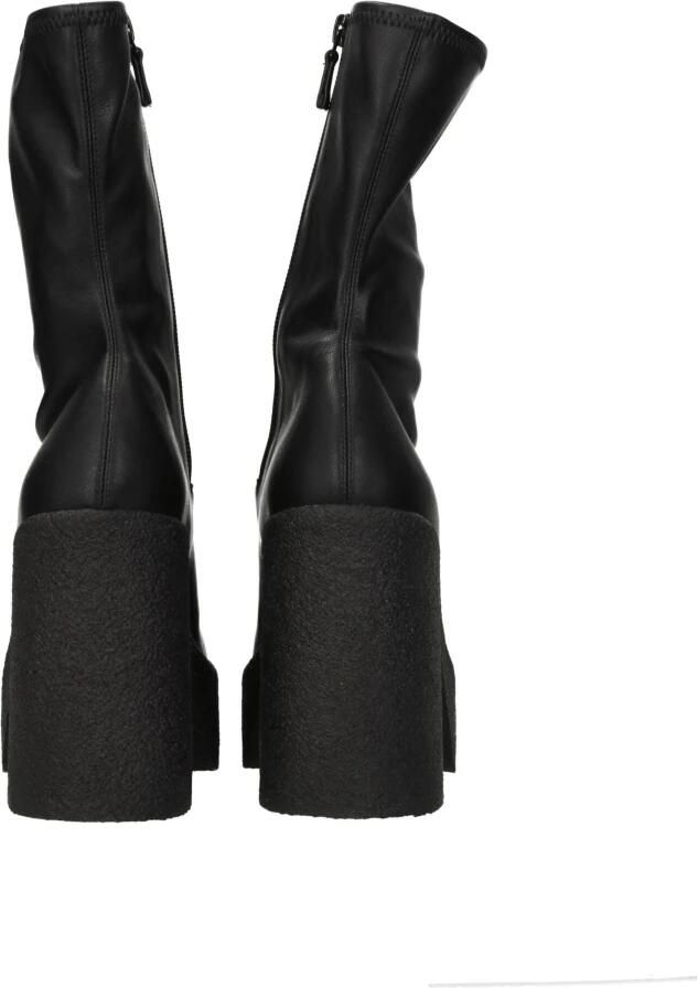 Stella Mccartney Zwarte elastische eco-leren laarzen met vierkante neus Black Dames - Foto 2