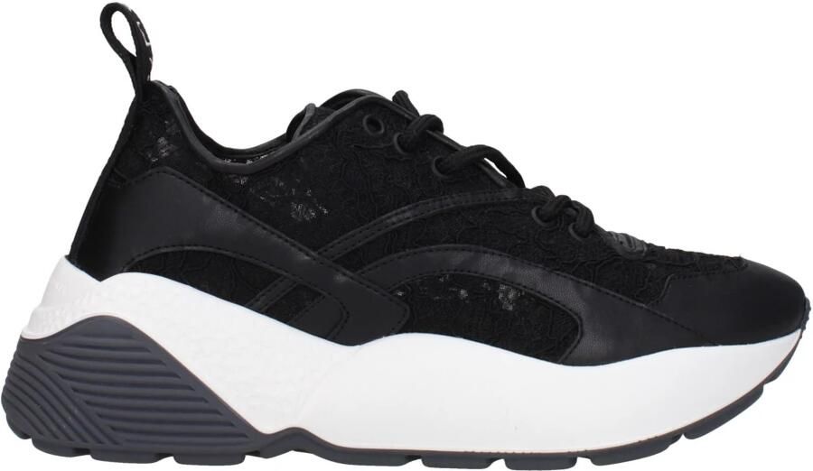 Stella Mccartney Zwarte Bloemen Kant Sneakers voor Dames Black Dames