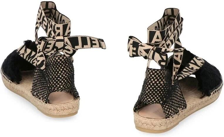 Stella McCartney Zwarte Canvas Espadrilles voor Vrouwen