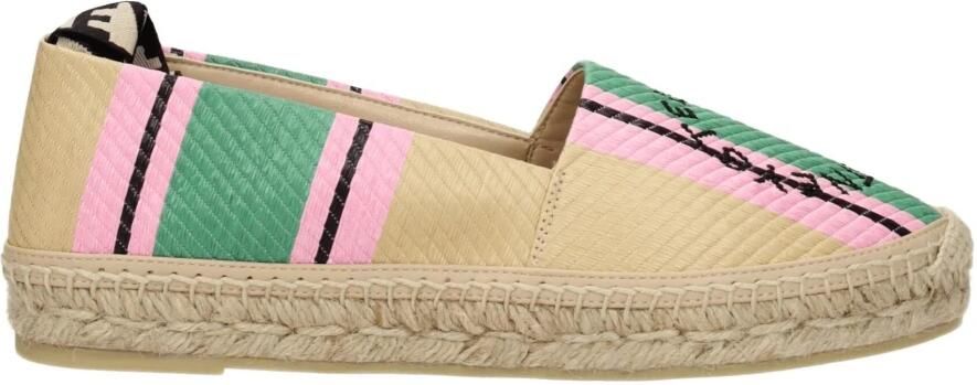 Stella Mccartney Groene Geborduurde Platte Sandalen Green Dames - Foto 2