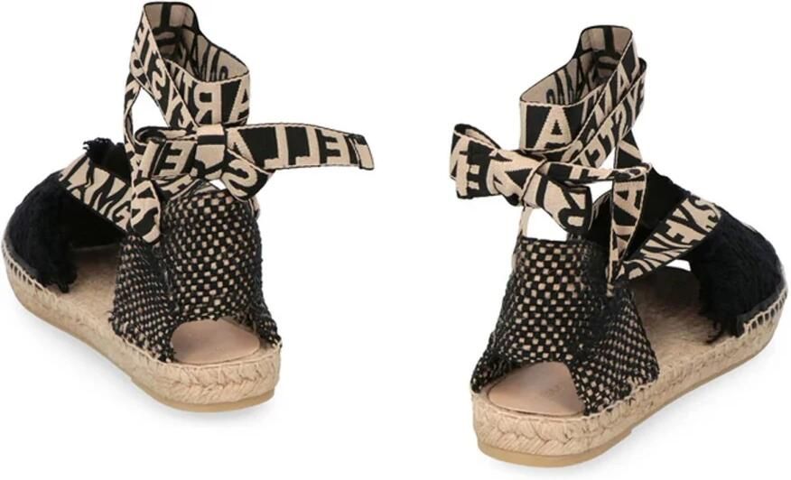 Stella McCartney Canvas Espadrilles met Strikkelband Enkelband - Foto 2