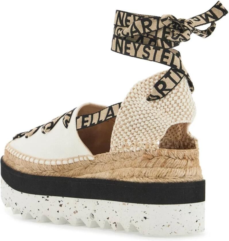 Stella Mccartney Organisch Katoenen Platform Espadrilles Beige Dames - Foto 2