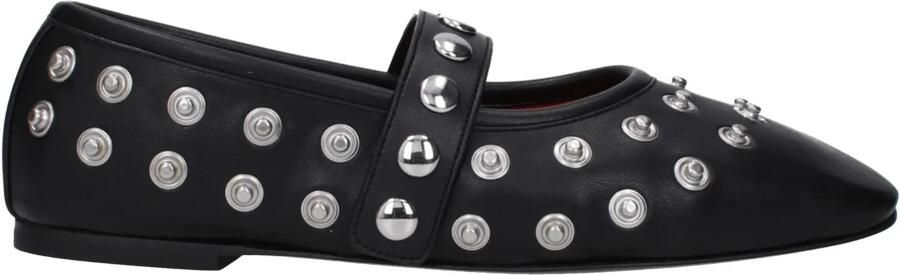 Stella McCartney Zwarte Ballerina's met Zilveren Studs