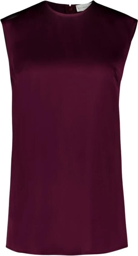 Stella McCartney Mouwtjesloze satijnen top