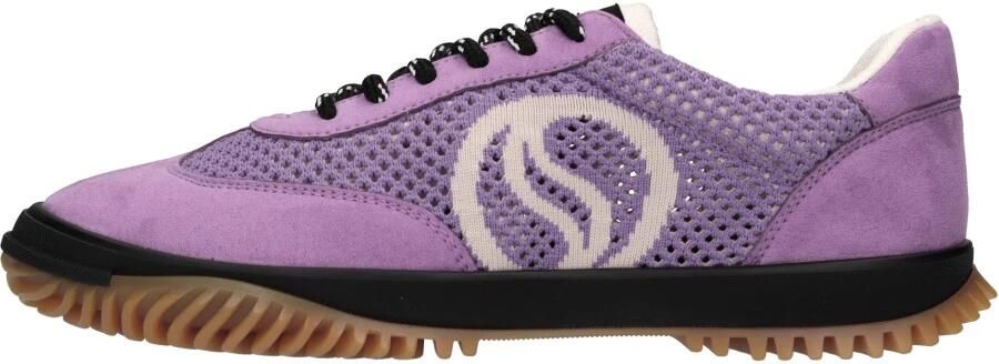 Stella Mccartney Paarse Mesh Sneakers S-Wave Logo Purple Dames - Foto 3
